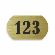 Číslo na dveře typ L – samolepka zlatá, 60x35mm