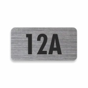 Číslo na dveře typ B – samolepka stříbrná, 50x25mm