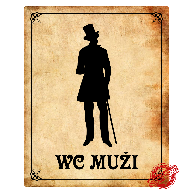WC muži, 120x150mm, Montanta