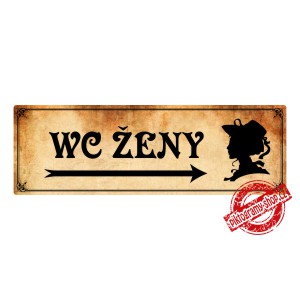 WC ženy vpravo, 200x66mm Montana