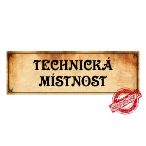 Technická místnost, 200x66mm Montana