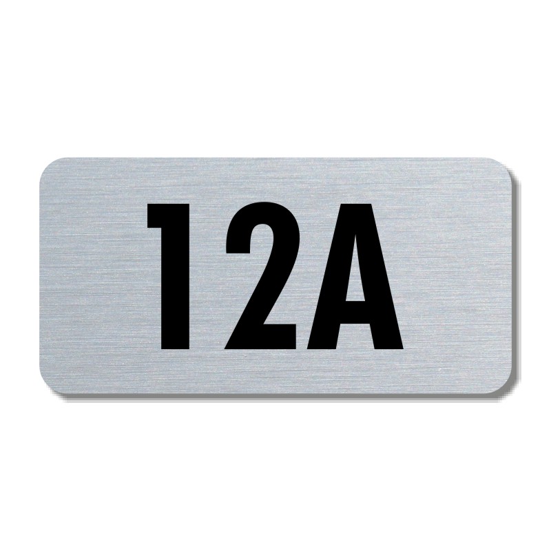 Číslo na dveře, typ 5, 50x25mm, stříbrné