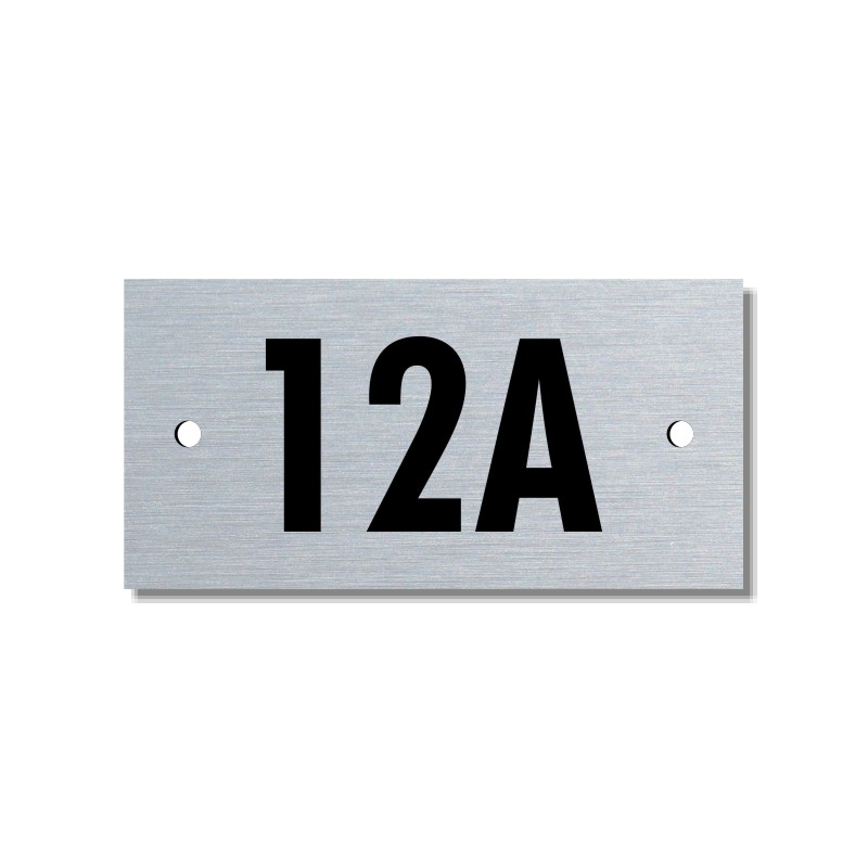 Číslo na dveře, typ 4, 50x25mm, stříbrné