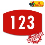 Číslo na dveře, typ 25