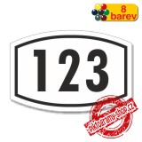 Číslo na dveře, typ 26