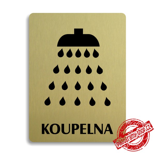 Piktogram Koupelna, 100x133mm
