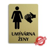 Piktogram Umývárna ženy, 100x133mm 