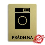 Piktogram Prádelna, stříbrný 100x133mm Oregon