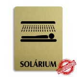 Piktogram Solárium, stříbrný 100x133mm Oregon