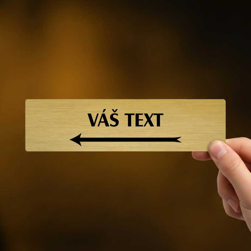 Váš text šipka vlevo, Florida, stříbrná