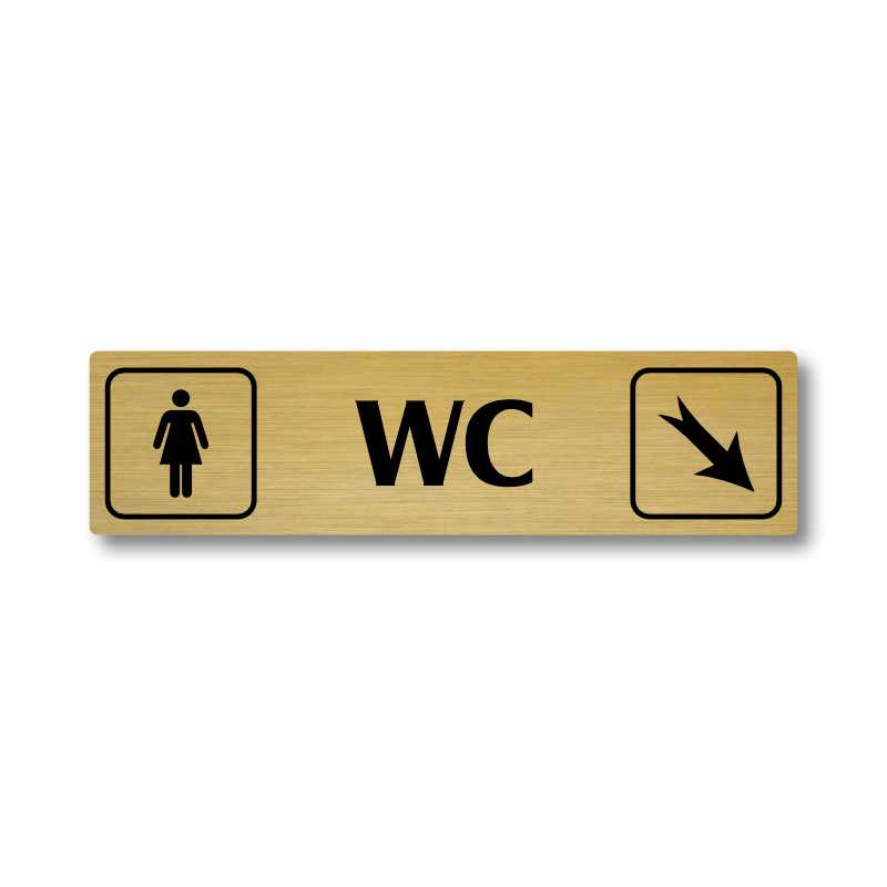 WC ženy vpravo dolů, Florida, stříbrná