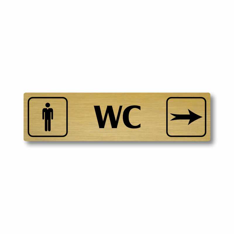 WC muži vpravo, Florida, zlatá