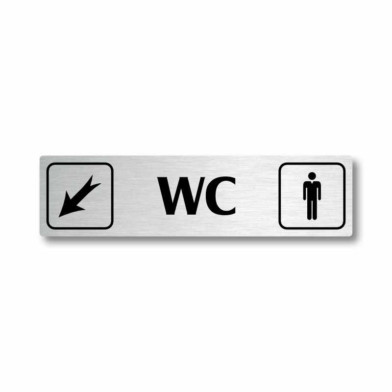 WC muži vlevo dolů, Florida, stříbrná