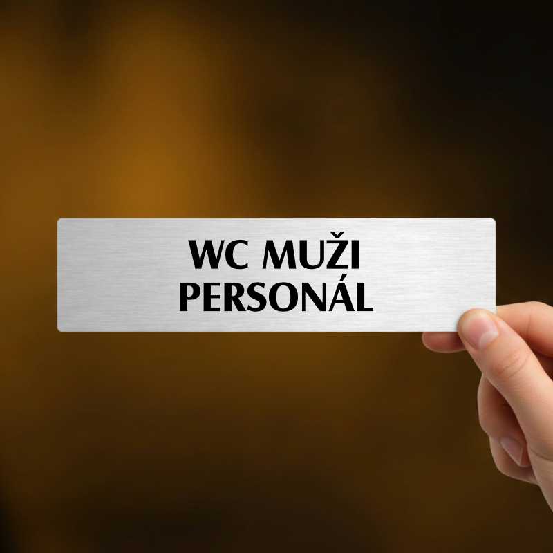 WC muži personál, Florida, stříbrná