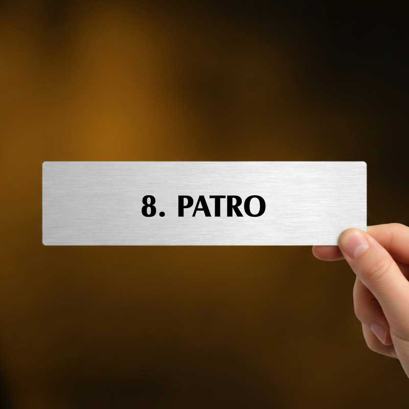 8. patro, popiska, 180x45mm