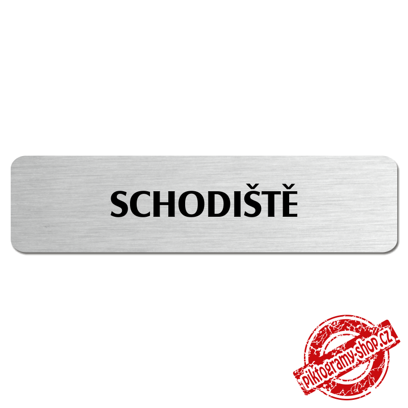 Schodiště, popiska, 180x45mm