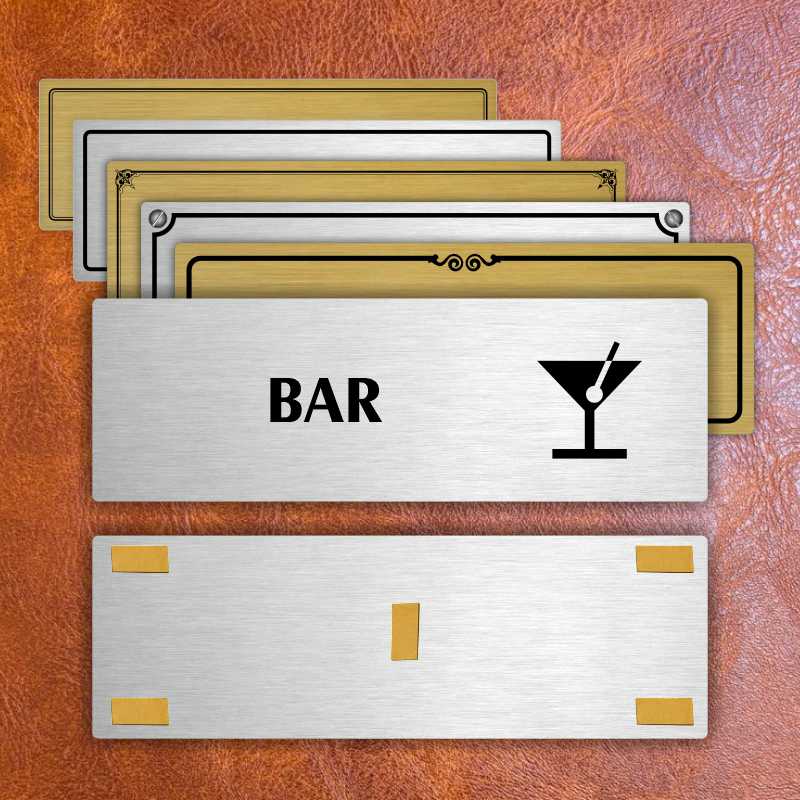 Bar, 240x79mm, zlatá popiska
