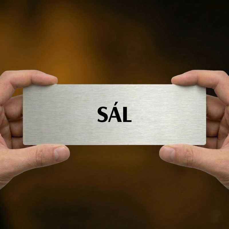 Sál, 240x79mm, zlatá popiska 