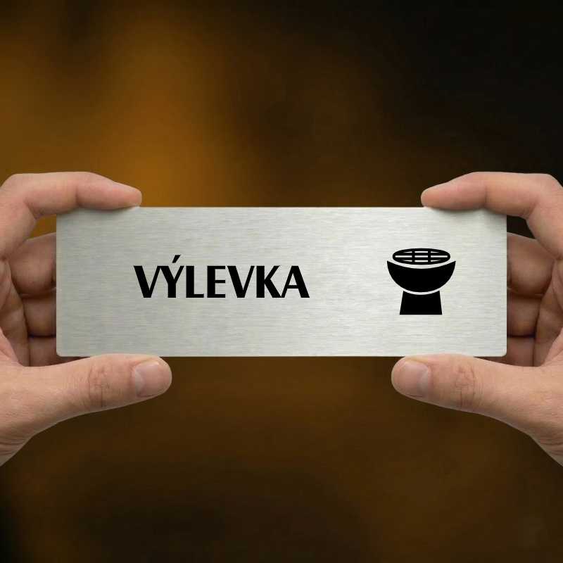 Výlevka, 240x79mm, stříbrná popiska 