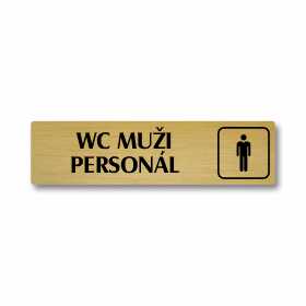 WC muži personál, Florida, zlatá