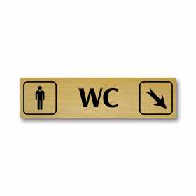 WC muži vpravo dolů, Florida, zlatá