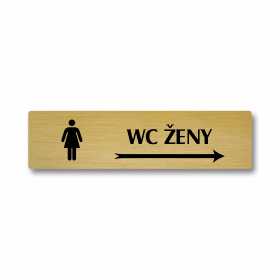 WC ženy vpravo, Florida, zlatá
