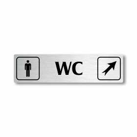 WC muži vpravo nahoru, Florida, stříbrná