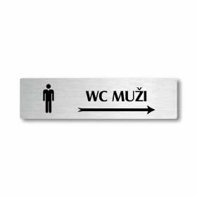 WC muži vpravo, Florida, stříbrná