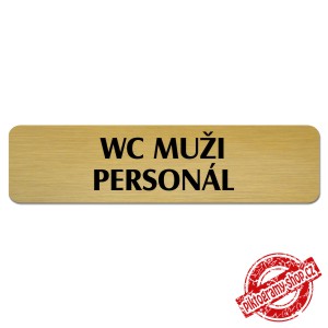 WC muži personál, Florida, zlatá