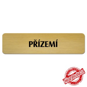 Označení patra, Přízemí, stříbrný