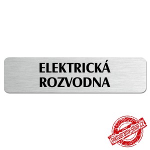 Elektrická rozvodna, popiska, 180x45mm