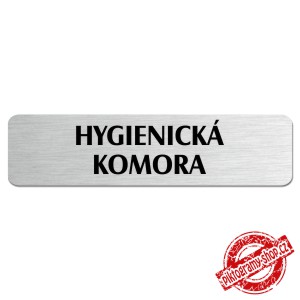 Hygienická komora, popiska, 180x45mm
