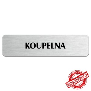 Koupelna, popiska, 180x45mm
