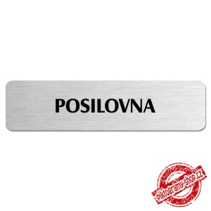 Posilovna, popiska, 180x45mm