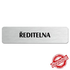 Ředitelna, popiska, 180x45mm