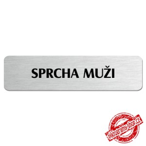 Sprcha muži, popiska, 180x45mm