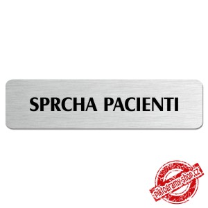 Sprcha pacienti, popiska, 180x45mm