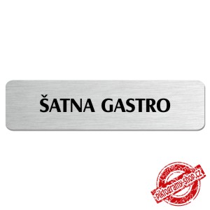 Šatna gastro, popiska, 180x45mm