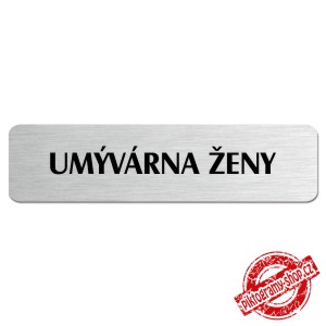 Umývárna ženy, popiska, 180x45mm