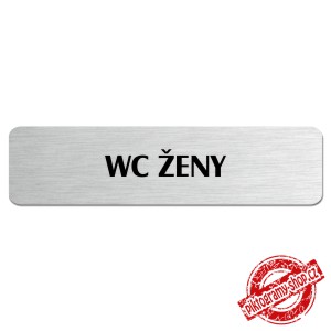 WC ženy, popiska, 180x45mm