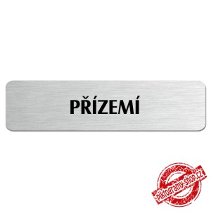 Přízemí, popiska, 180x45mm