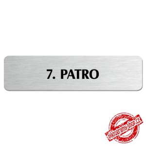 7. patro, popiska, 180x45mm