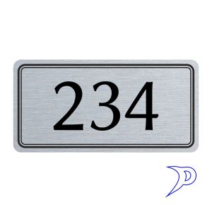 Plechové číslo, dvojitý rámeček