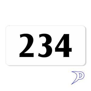 Plechové číslo, bez rámečku