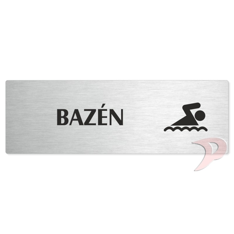 Bazén, 240x79mm, stříbrná popiska