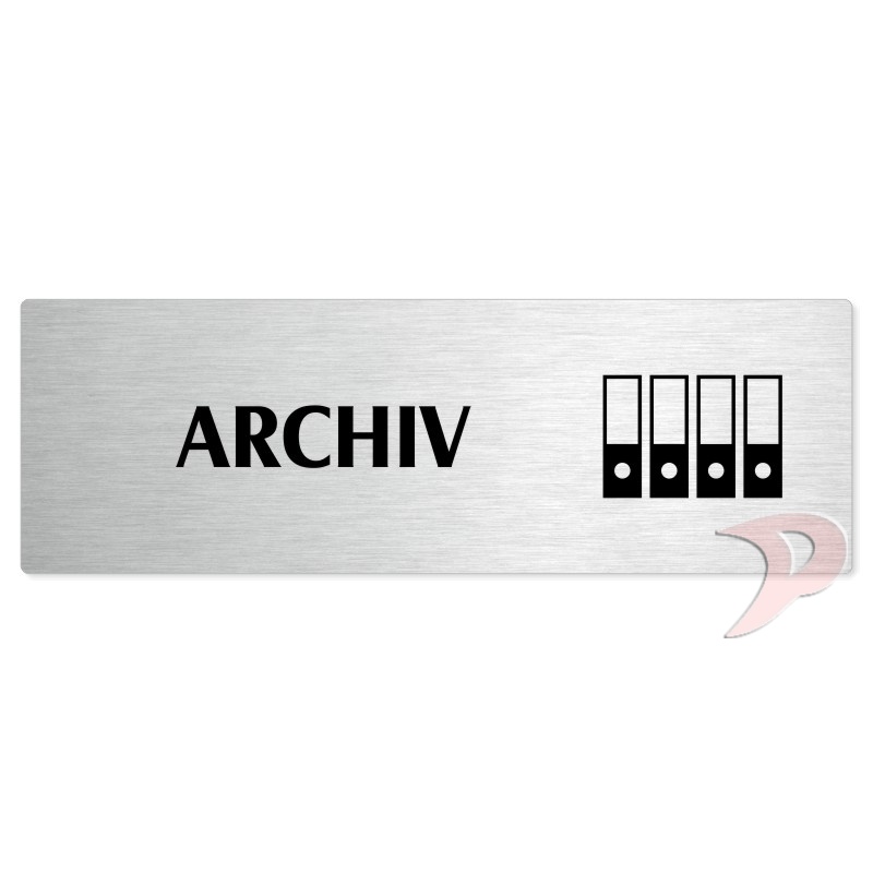 Archiv, 240x79mm, stříbrná popiska 