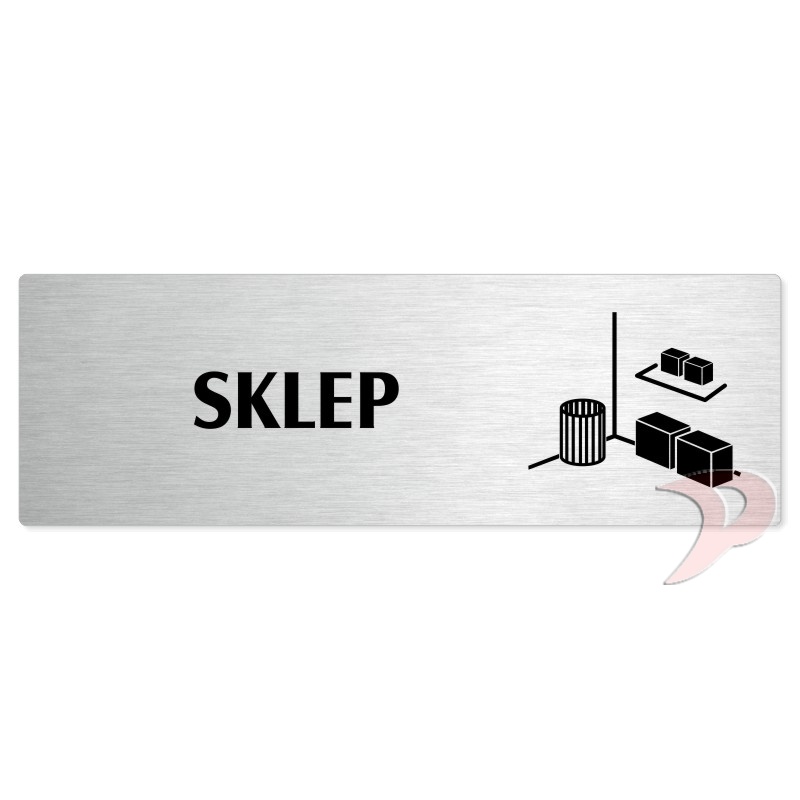 Sklep, 240x79mm, stříbrná popiska