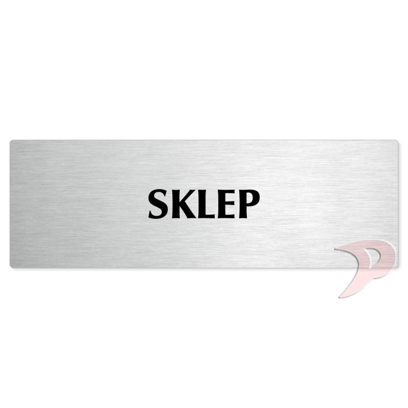 Sklep, 200x66mm, stříbrná popiska 