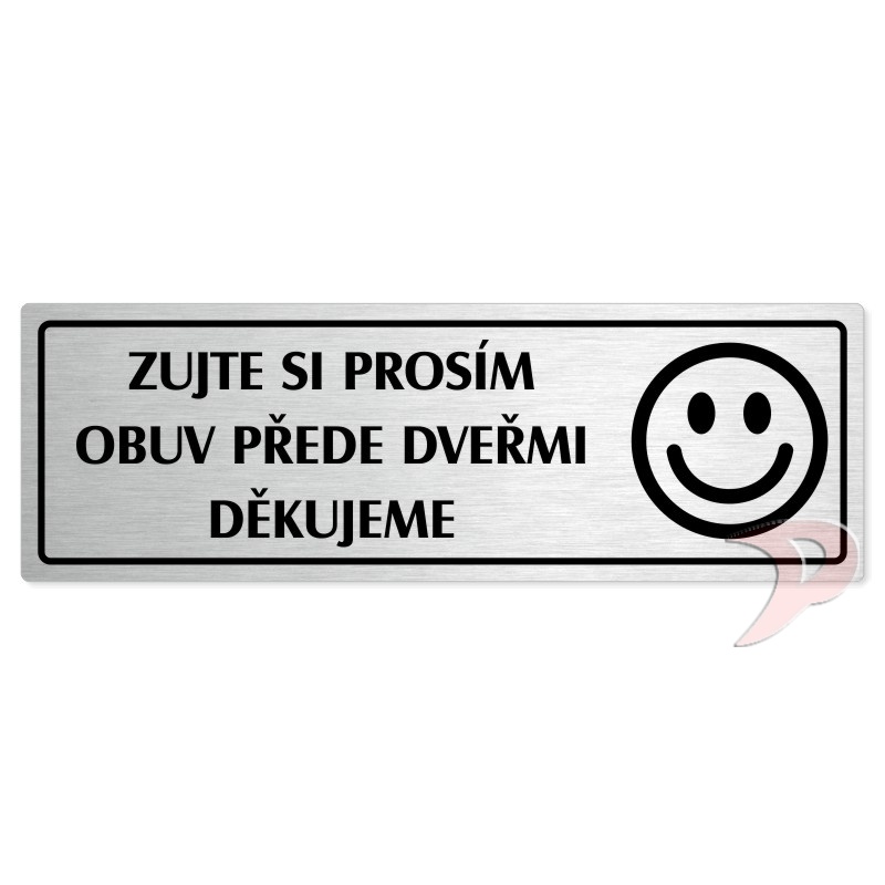 Zujte se, 240x79mm, stříbrná popiska s rámečkem