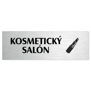 Kosmetický salón, 240x79mm, stříbrná popiska 